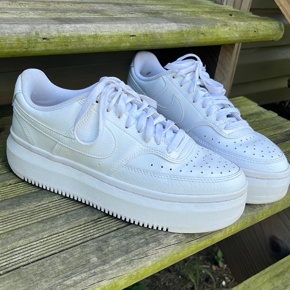 Nike Women's Court Vision Low Alta Platform Shoes